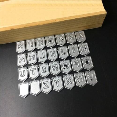 Flag Letters Metal Cutting Dies for DIY Scrapbooking Album Paper Cards Making Decorative DIY Crafts Supplies 2019 New Cut Die