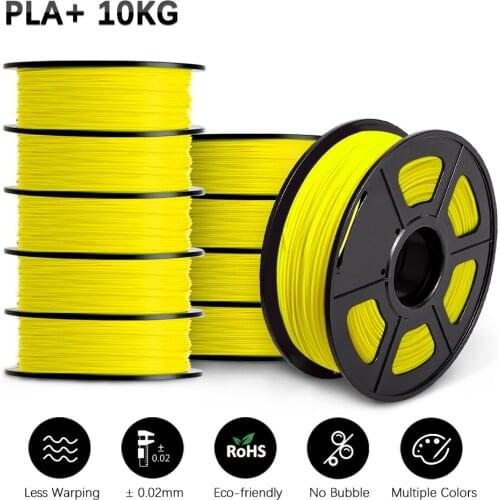 PLA PLUS 3D Filament 3D Printer 1.75MM 10 Rolls / Set Refills Bendable Non-Toxic Fast Shipping Printer Handles DIY Gift