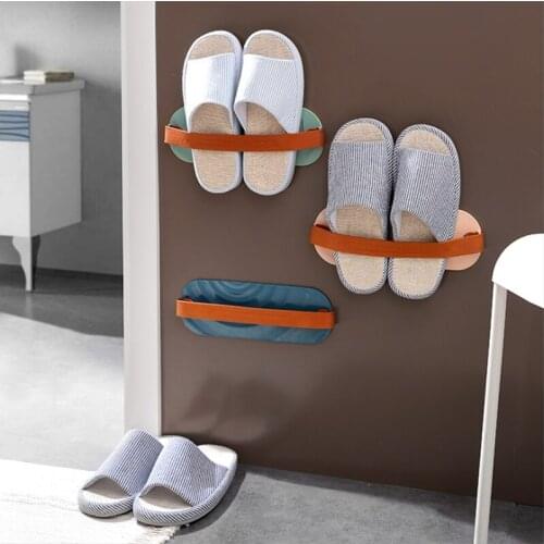 Wall-mounted Paste Shoe Rack Bathroom Slippers Shelf Household Shoe Rack wall Stereo Shoe Storage Rack