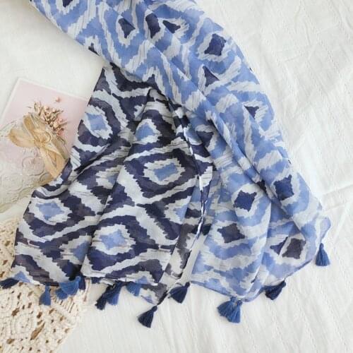 New Women Spain Luxury Viscose Shawl Geometric Paisley Patchwork Tassel Scarf Wrap Pashmina Snood Bufandas Muslim Hijab 180*90cm