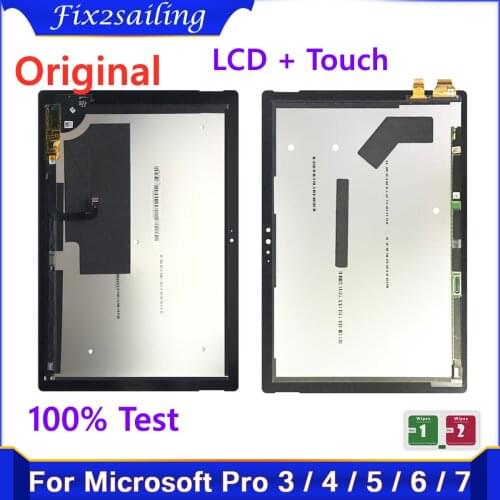 Original Display for Microsoft Surface Pro 3 1631 Pro 4 1724 Pro 5 1796 Pro 6 1807 Pro 7 1866 LCD Display Touch Screen Assembly