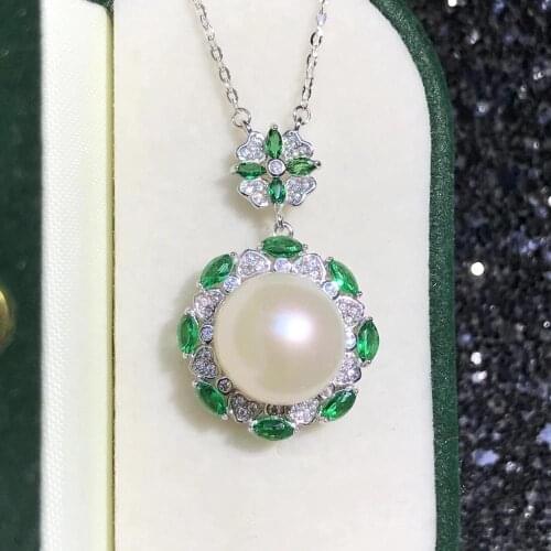 Gorgeous 925 Sterling Silver Necklace Findings Jewelry Base Settings Mountings Parts for Akoya Edison Pearls, Coral, Jade