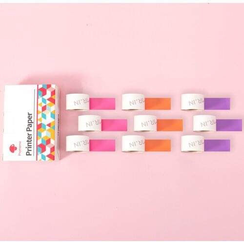 Print DIY Sticker 15mm*3.5m Paper for Phomemo M02S M02 Pro Printer Adhesive Sticker 9 rolls/box Photo Papers