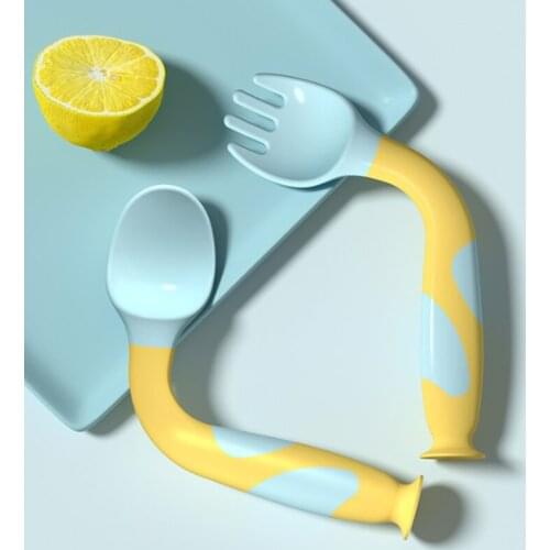 PP Baby Training Spoon Forks And Chopsticks Childrens Cutlery Set Baby Feeding