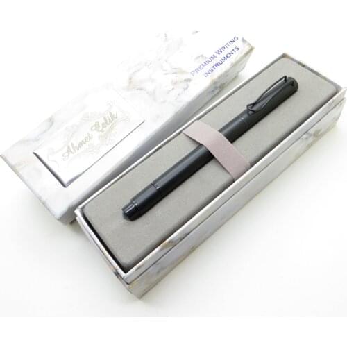 Wings Marble R121 Matte Black Highlighter Roller Pen | İsme Special Pen | Gift Pen