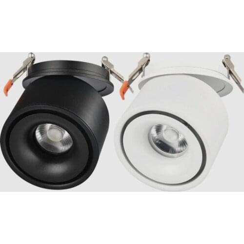 Dimmable Rotating Recessed LED Downlights 7W 10W 12W 15W COB LED Ceiling Spot Lights AC85-265V LED Ceiling Lamps Indoor Lighting