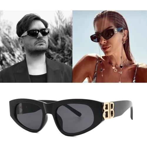 2021 New cat ear small frame fashion woman sunglasses trend personality men luxury sunglasses UV400 Oculos De Sol