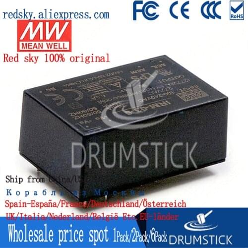 Kindly MEAN WELL 6Pack IRM-03-5 5V 600mA meanwell IRM-03 5V 3W PCB mounting style