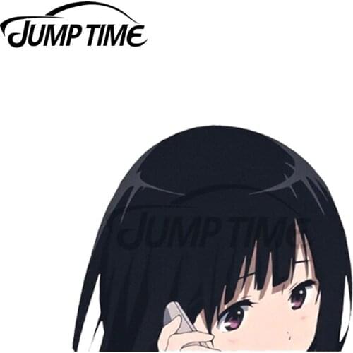 Jump Time 13 x9cm For CHITANDA ERU HYOUKA Car Stickers Waterproof DIY 3D Sticker Bumper Custom Printing Window Decal Decoration