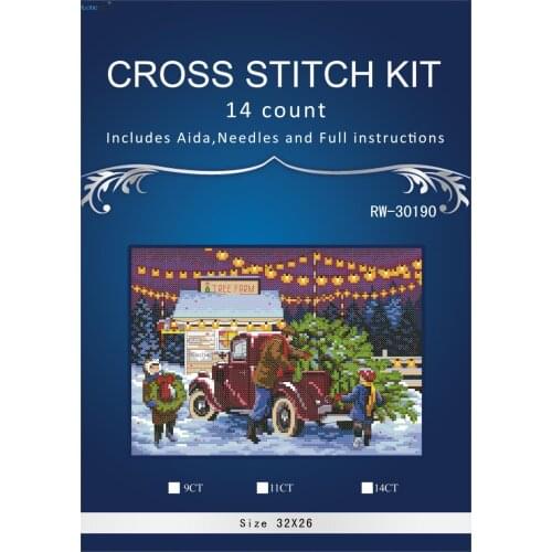 Top Quality Hot Selling Lovely Counted Cross Stitch Kit Christmas Tree Ornament Dim 08802 RW-3019