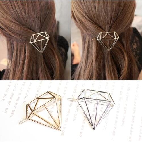 Minimalist Geo Dia Triangle Circle Moon Lip Hair Pin Clip Jewellery Accessories Wedding Boho Style HairAccessories for Women