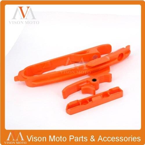 Chain Slider Guide Protector Rear Brake Hose Clamp For KTM SX SXF 125 150 200 250 350 450 525 2011-2015 Dirt Bike MX Enduro