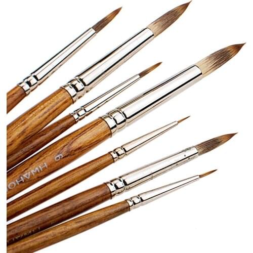 1PCS Professional Nylon Hair Paint Brushes Set Watercolor Oil Paint Brush for Art Drawing Supplies