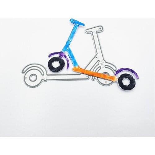 1pc Scooter Dies Cut Metal Steel Cutting Dies Stencil For DIY Scrapbooking Paper Cards Photo Album Decorative Craft Dies