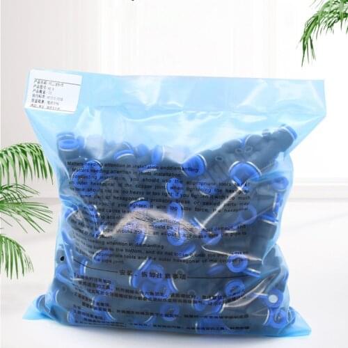 100 pieces of 50-hand pneumatic PE joint fittings plastic T-shaped tee for 4mm 6mm 8mm 10mm T quick joint sliding pipe