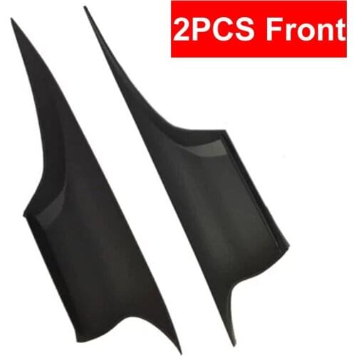 2PCS Car Interior Door Handle Black Carbon Fiber Text For BMW F01 F02 7-series Front Rear Left Right Inner Panel Pull Trim Cover