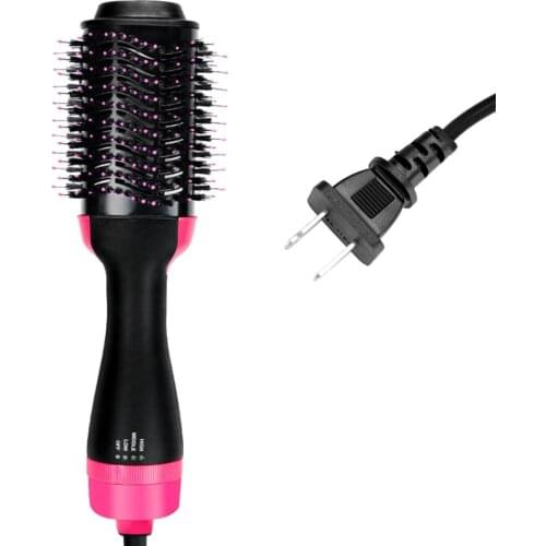 3In1 One Step Hair Dryer Hot Air Brush Blow Negative Ion Curler Iron Comb