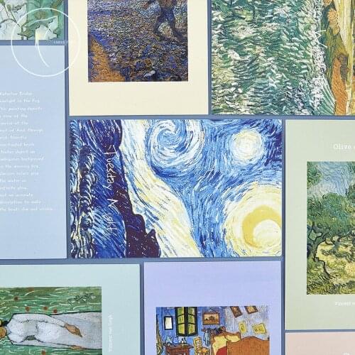 30pcs Famous Oil Painting Style Card As Party Invitation DIY Decoration Gift Card Message Card Postcard