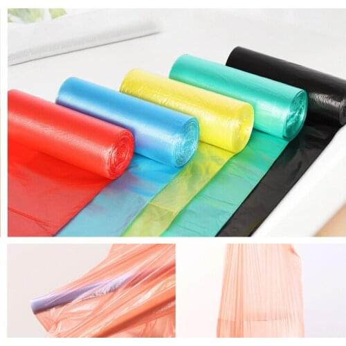 5 Roll 100pcs Disposable Garbage Bag Kitchen Rubbish Bags Plastic Garbage Bag Kitchen Waste Bag Plastic Trash Bag Kitchen Safety