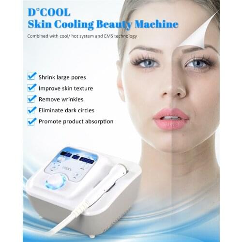 Cool hot electropration micro-current face lifting machine Anti Puffiness skin tightening beauty device