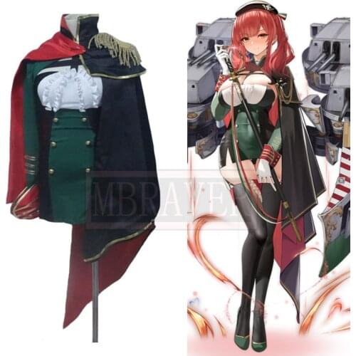 Azur Lane RN Zara Cos Cosplay Costume Halloween Christmas Party Uniform Custom Made Free Shipping