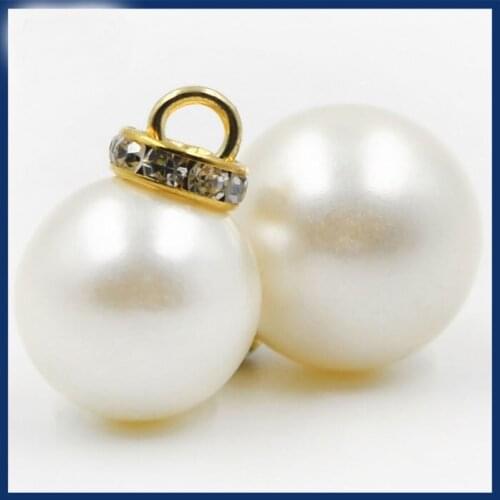 Free shippment!Fancy sewing craft flower round pearl crystal rhinestone button wedding clothing collar shoe buckles jewelry fitt