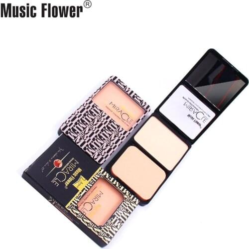 Miracle Mineral Soild Powder Pressed Smooth Waterproof Long Lasting Oil Control Cosmetics Women Beauty Face Soft Makeup Maquiage