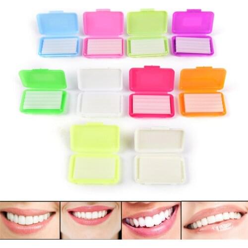 Colorful Orthodontic Wax Dental Wax For Braces Wearer Orthodontic Wax Strips With Storage Case Food Grade Ortho Brace Wax