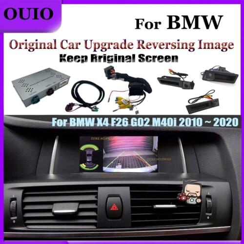 Parking Rear Camera Decoder For BMW X4 F26 G02 M40i CIC NBT EVO MGU Interface Original Screen Upgrade Reversing Camera Adapter