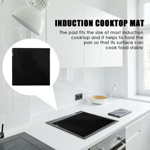 Induction Cooktop Mat Protector Nonslip Silicone Heat Insulation Pad Cook Top Cover Reusable M56