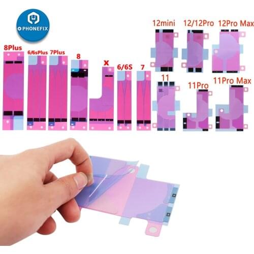 Battery Adhesive Sticker Glue Tape Strip for IPhone 6 6s 7 8 12Pro 12 Mini 12 11 11pro X XS XS MAX 8p Phone Replacement Part