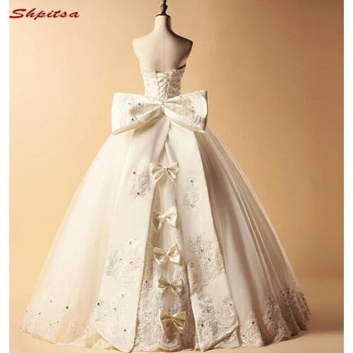 Lace Wedding Dresses Ball Gown Tulle Princess Crystal Plus Size White Ivory Women Girl Wedding Gowns Bridal Bride Dresses