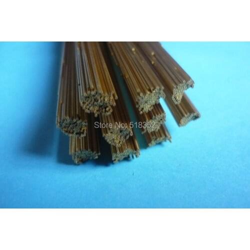 2.8mmx400mm Ziyang Brass Electrode Tube for EDM Drilling Machines Single Hole