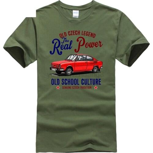 HOT Deals Funny T Shirts Vintage Czech Car Skoda 110r White T-shirt Mens Tee Shirt T Shirts Fashion