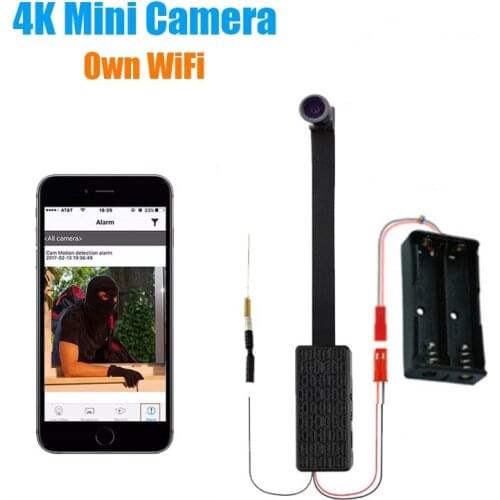 4K WIFI IP Mini Camera Module Motion P2P Camera Video Recorder Home Security Mini Camcorder Remote Control120 degree suport 128g