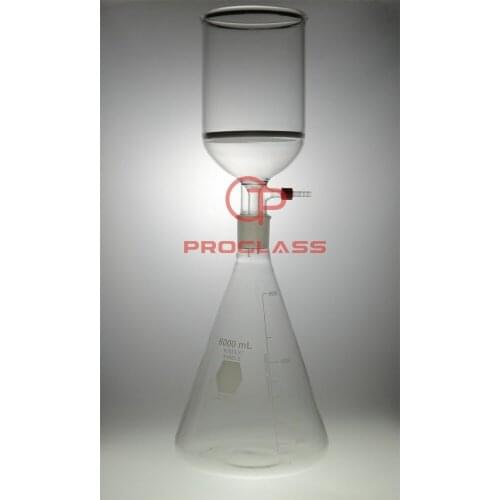 Filtering buchner set ,Erlenmeyer flask plus the Buchner Funnel,3000mL+6000mL