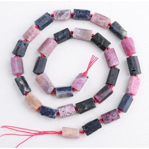 2 Strans Natural Raw Mineral Blue Purple Pink Red Sapphire Ruby Nugget