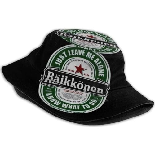Kimi Raik Bucket Hat Beach Tourism Hats Breathable Sun Cap Kimi Raik Logo Racing Sport Car