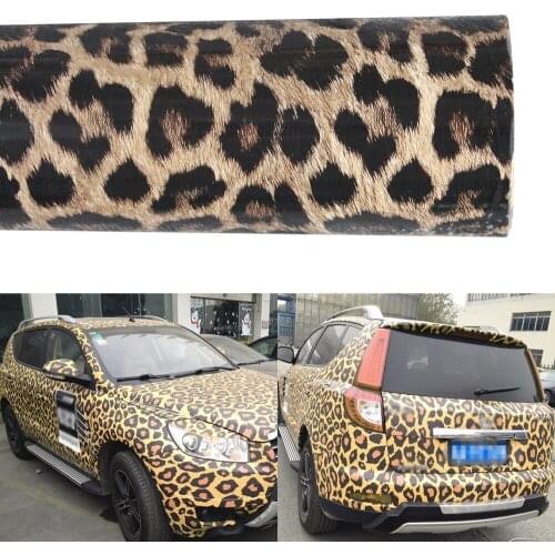 152x75CM Leopard Print PVC Car interior Motorbike Films Vinyl Wraps Sheet Stickers Decals