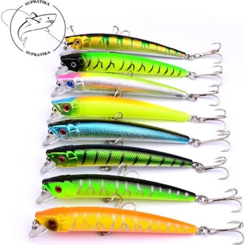 1Pcs 9cm/8g Lifelike Stickbait Minnow Fishing Baits Lure Wobbler Crankbait Bionic Trolling Hard Bait Jerkbait Pesca