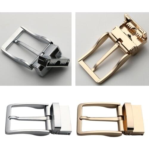 Alloy Rotatable Belt Buckle Single Prong Square Leather Belt Buckle for Men 4cm