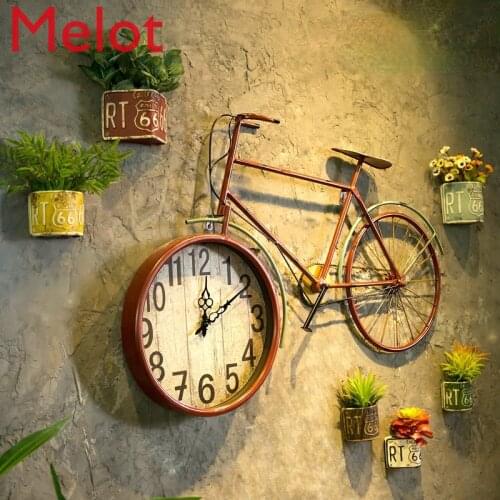 Retro Industrial Style Bar Wall Bicycle Restaurant Creative Wall Decoration Pendant Room Decoration Accessories