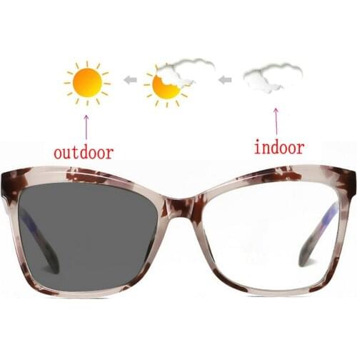 Large Frame sunglasses photochromic Nearsighted Glasses Women Blue Green Frame Minus Lens Diopter Eyeglasses Men 0 -0.5 NX