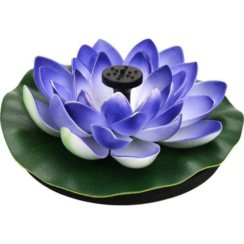 Flower Shape Solar Fountain Water Pump Panel Bird Bath Pool Fish Decor