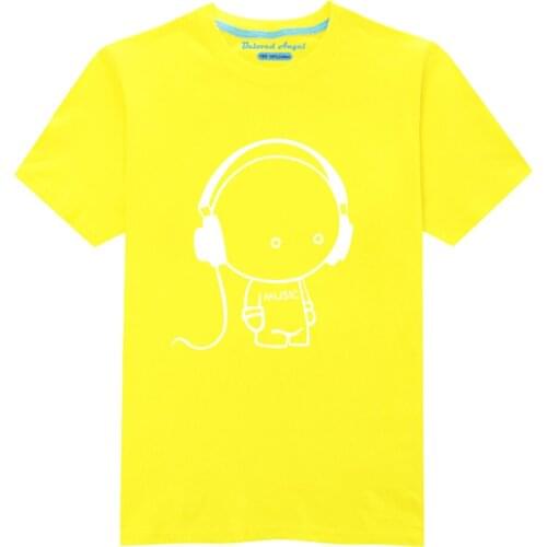 Luminous T-Shirt For Kids Girls Casual Tops Toddler Boys Short Sleeve T Shirt Children Fluorescent Sweatshirt Tee Baby Clothing
