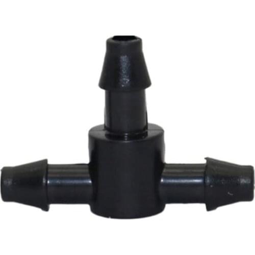 Barbed T Piece 3 Way 4/7mm Connector T Shape Three Hole Pipe Barbed Connector Garden Watering Pipe Hose Tee Joint Micro Drip Ir