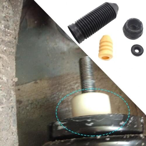 1Set Car Bump Stop Updated Shockproof Rubber Elastic Front Bump Stop 1J0412331C 1J0412249 357413175A 357412303F for Volkswagen