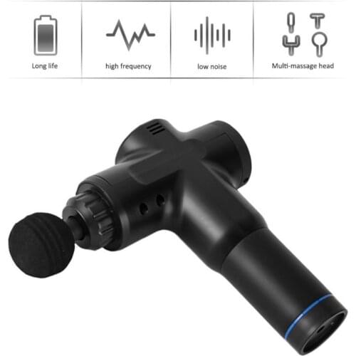 High-quality Massage Gun 4 Massage Heads Percussion Vibration Massager Muscle Relaxing Relief Sports Fatigue Health Fascia Gun