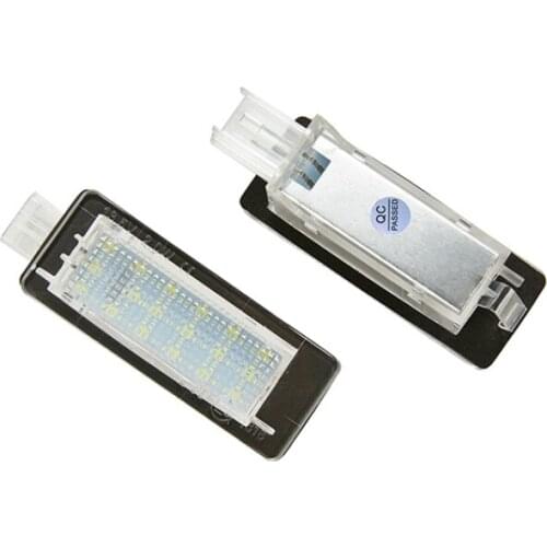 1 Pair LED Rear Number Plate Lamp for Renault Clio Espace Fluence Laguna Latitude Grand Modus Zoe Scenic Car Styling
