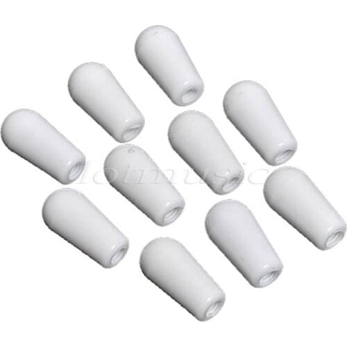 10Pcs Switch Cap Toggle Tip Knob Cap white for Electric Guitar replacement
